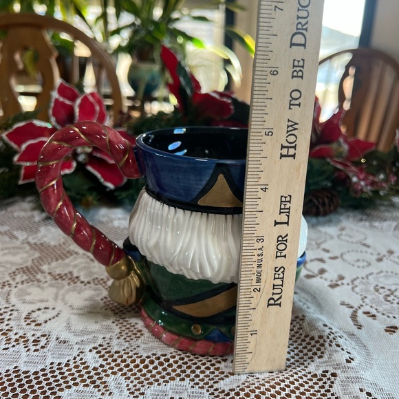 Vintage Fitz and Floyd Mug 1992 Christmas 3D Nutcracker Cup Hand Painted Large - Picture 6 of 9